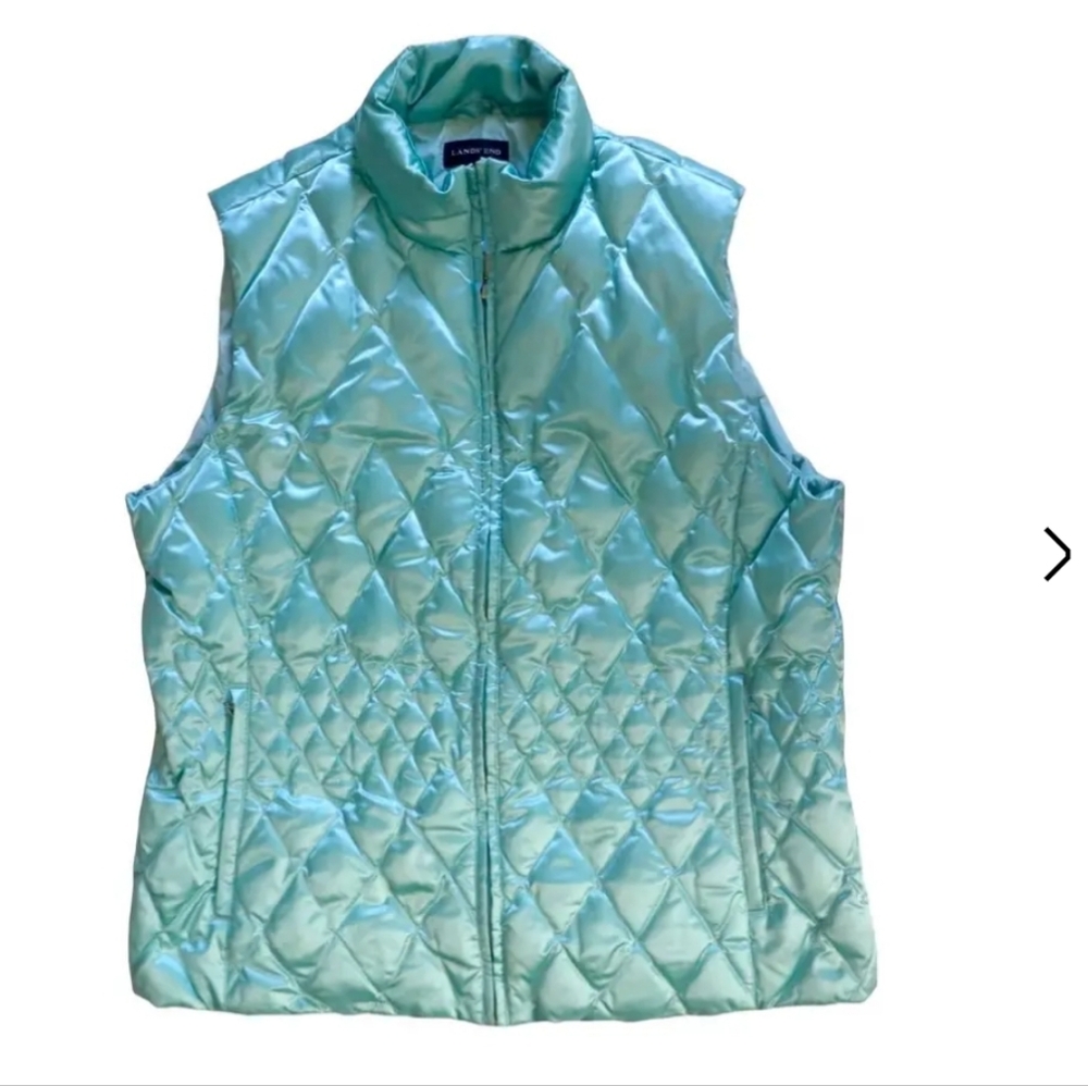 Lands End down puffer vest